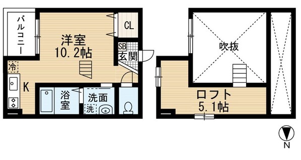 岩塚駅 徒歩11分 1階の物件間取画像